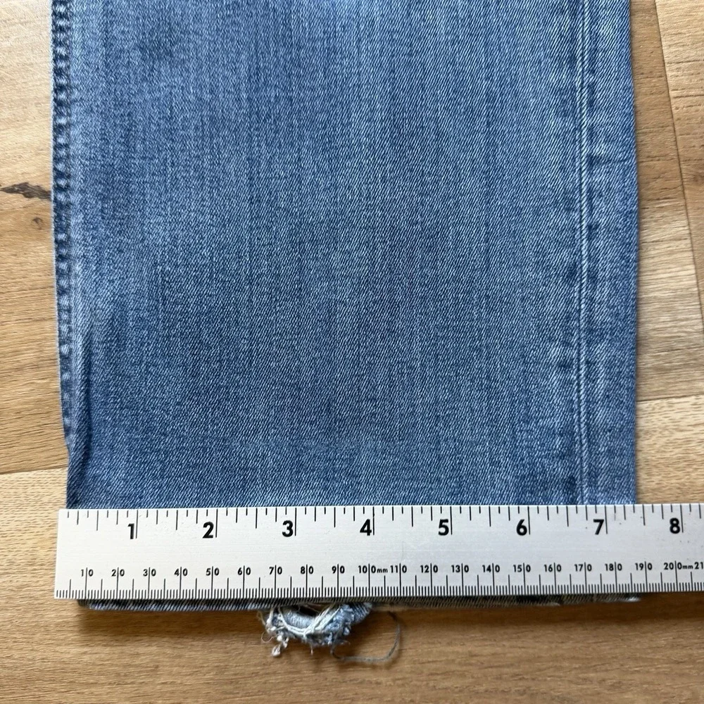 Diesel Waykee Jeans Men 33x32 Blue Straight Leg Distress Medium Wash Faded 0814W